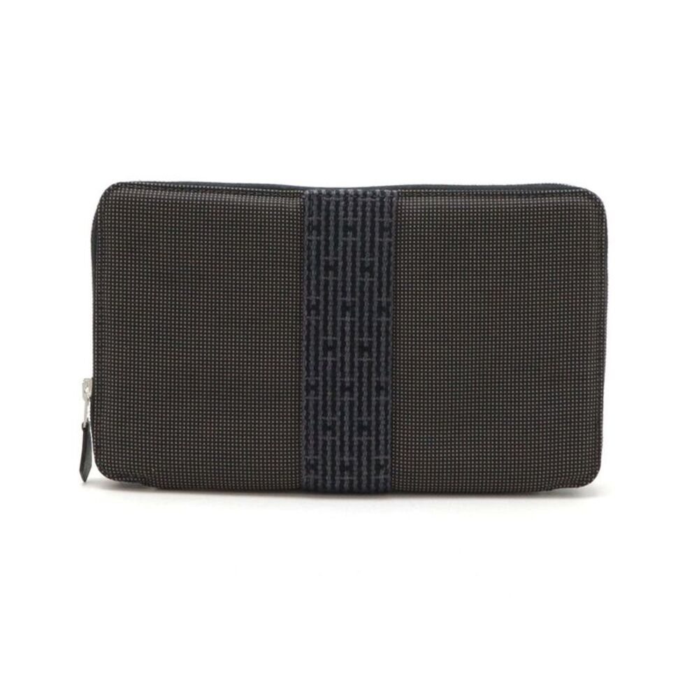 Hermes Canvas Aline GM Zip Wallet Passport Case